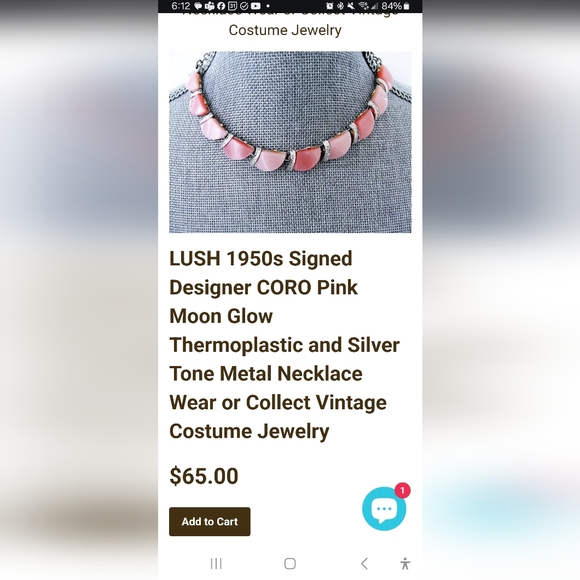 Women's 17" Pink Stone Necklace - Picture 8 of 9